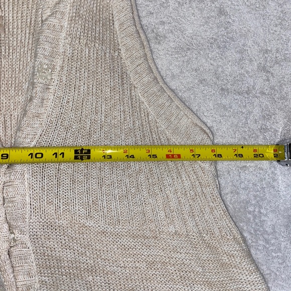 Free People Boho Hooded Sleeveless Knit Vest Size Small - Picture 7 of 8